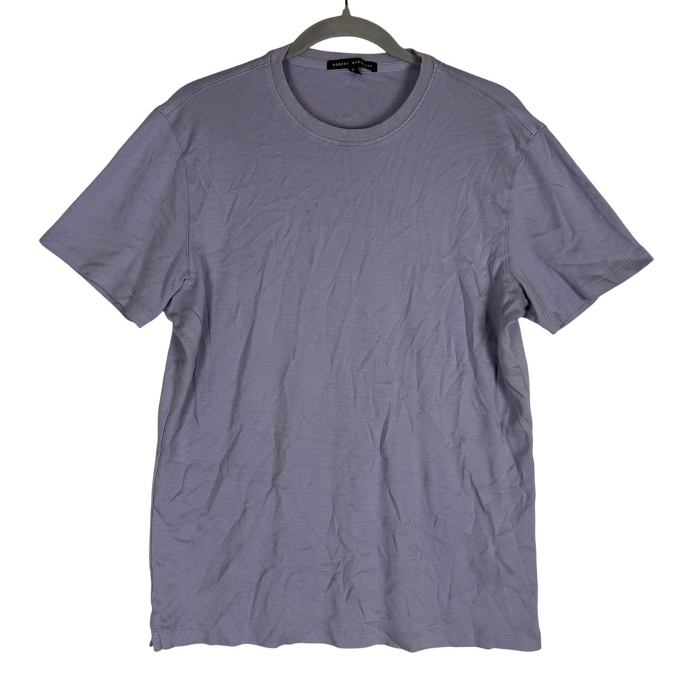 Robert Barakett Shirt Mens Medium Purple Pima Cotton Barakett Tee Crewneck